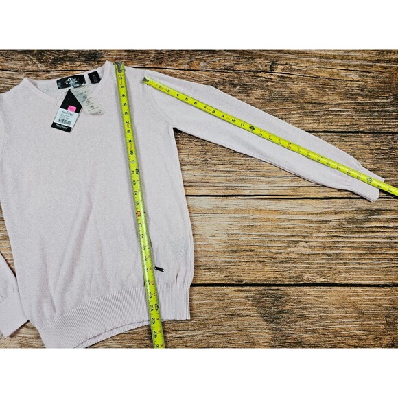 NWT $160 HORSEWARE IRELAND Platinum Womens S Linen Riding Sweater Dust Pink - Picture 12 of 12